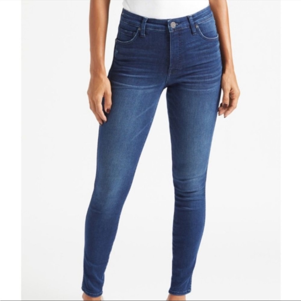 Kut from the Kloth Sz 14 Mia Skinny Jeans Dark Wash
